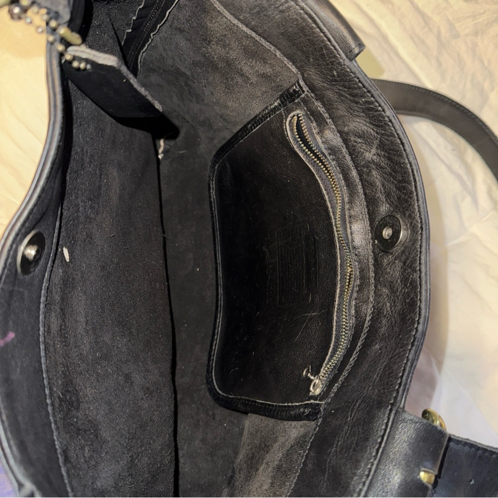 COACH SOHO WAVERLY LAFAYETTE Vintage Black Leather Lg Purse Tote, No J4D-4133 - Picture 6 of 14
